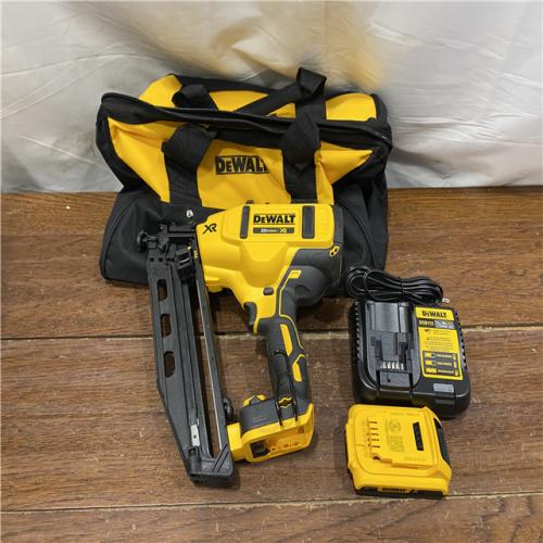 AS-IS DeWalt DCN660D1 20V 16 Gauge Cordless Angled Finish Nailer Kit W/ 2Ah Battery