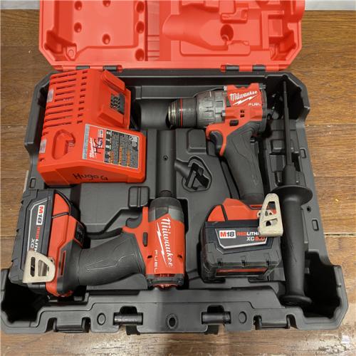 AS-IS M18 FUEL 18V Lithium-Ion Brushless Cordless Hammer Drill and Impact Driver Combo Kit (2-Tool) with 2 Batteries