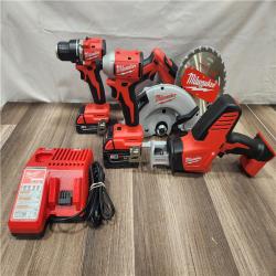 AS-IS- Milwaukee M18 4-Tool Combo Kit