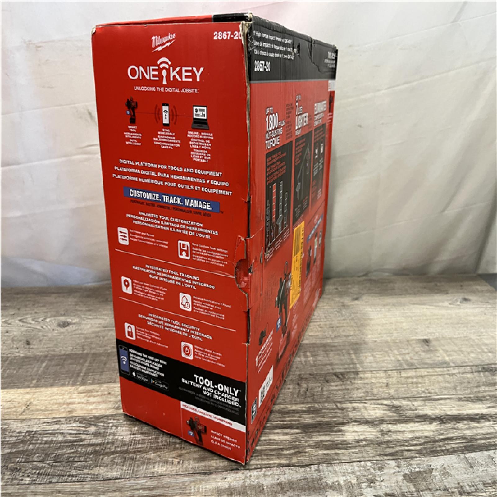 NEW - Milwaukee FUEL ONE-KEY 18V Lithium-Ion Brushless Cordless 1 in. Impact Wrench with Friction Ring (Tool-Only)