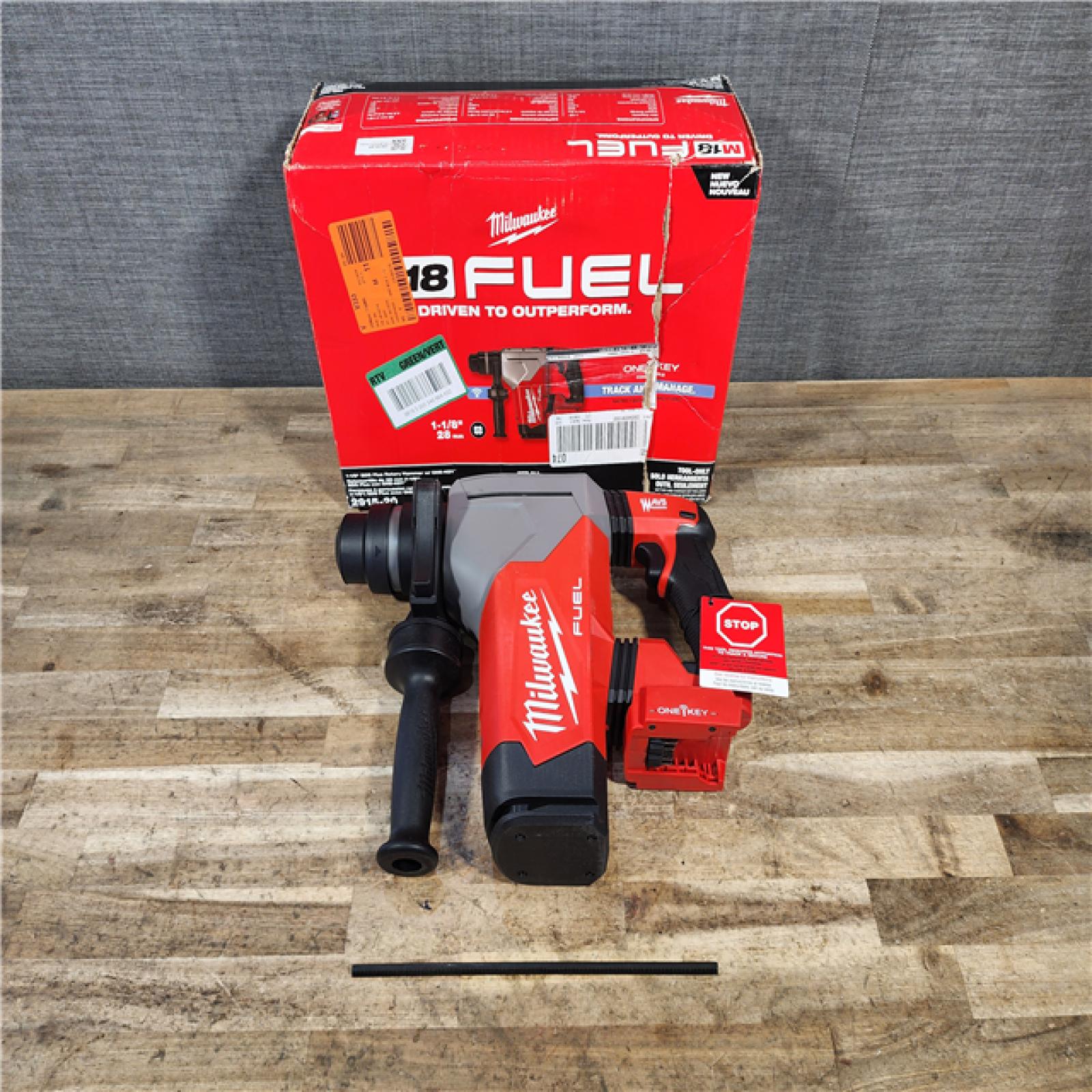 HOUSTON LOCATION - AS-IS Milwaukee FUEL 18V Lithium-Ion Brushless Cordless SDS-Plus 1-1/8 in. Rotary Hammer Drill (Tool-Only)