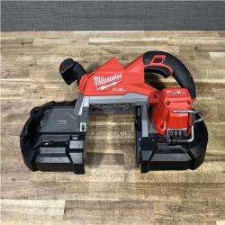 Houston Location AS-IS Milwaukee FUEL 18V Lithium-Ion Brushless Cordless Deep Cut Band Saw (Tool-Only)