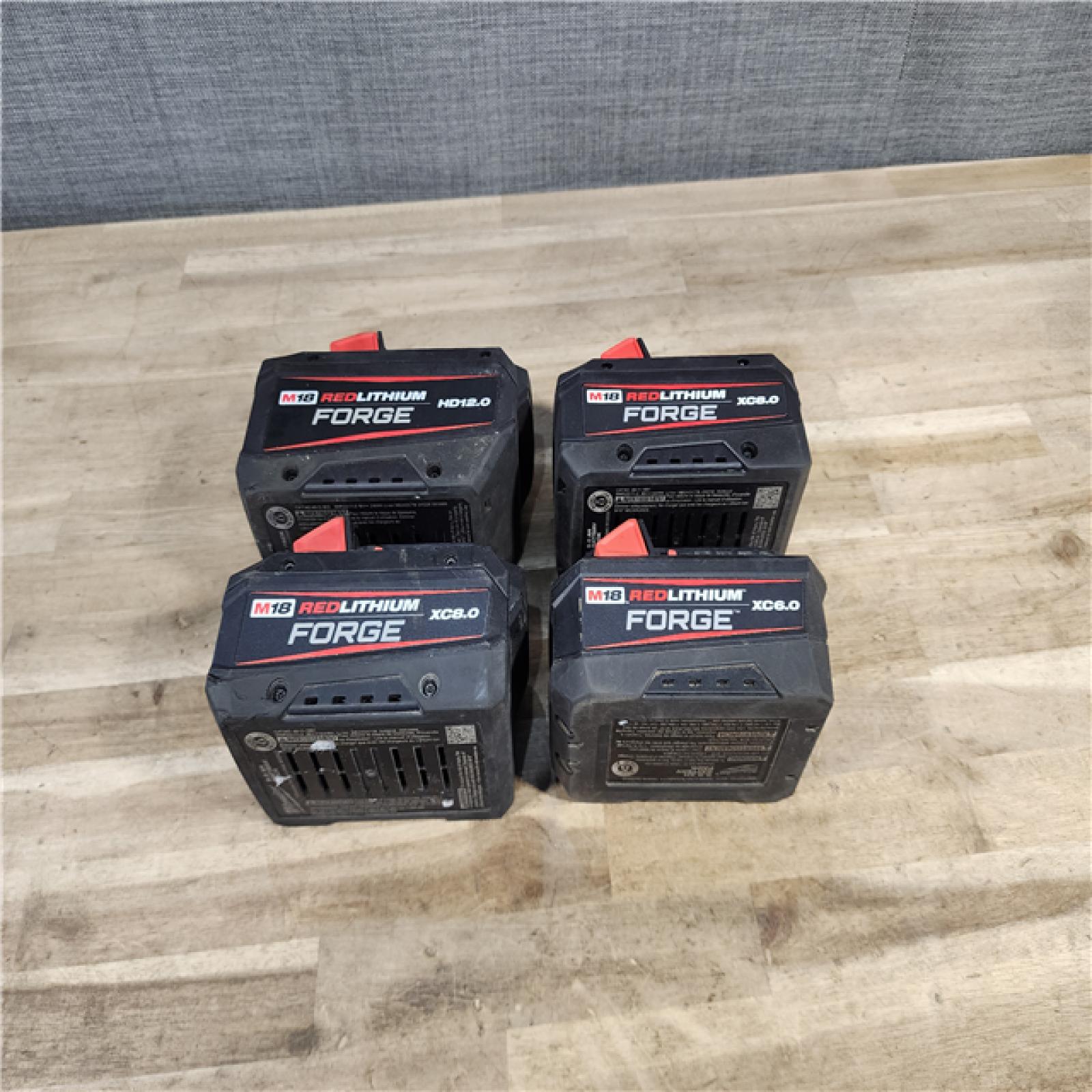 HOUSTON LOCATION - AS-IS MILWAUKEE FORGE BATTERY PACK QTY - 4