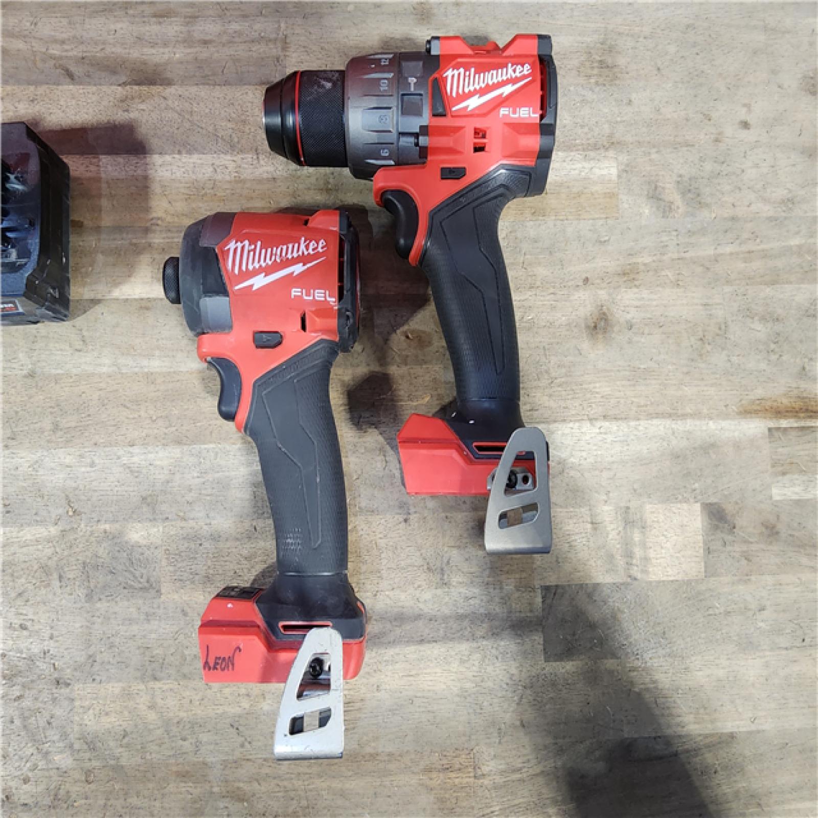 HOUSTON LOCATION - AS-IS MILWAUKEE FUEL 18V Lithium-Ion Brushless Cordless Hammer Drill and Impact Driver Combo Kit