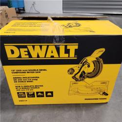 As-Is- DeWalt 15 Amp Corded 12 in. Compound Double Bevel Miter Saw