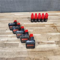 HOUSTON LOCATION - AS-IS MILWAUKEE BATTERY PACK QTY - 10