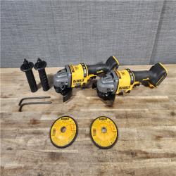 HOUSTON LOCATION - AS-IS (2) DEWALT 60V MAX Cordless Brushless 4.5 in. to 6 in. Small Angle Grinder with Kickback Brake (Tool Only)