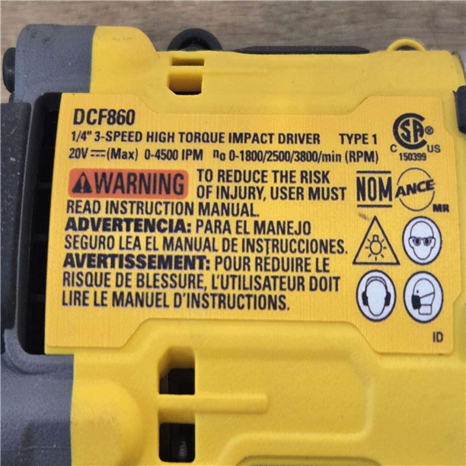 AS-IS DEWALT 20V MAX XR Cordless Impact Driver (Tool Only)