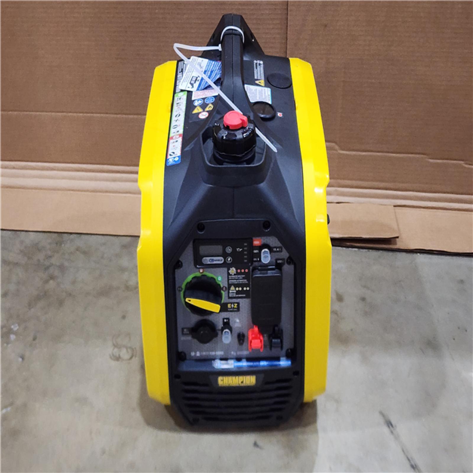 HOUSTON LOCATION - AS-IS CHAMPION 2500/1850-Watt Recoil Start Gasoline/Propane Powered Dual Fuel Inverter Generator with Quiet Technology and CO Shield