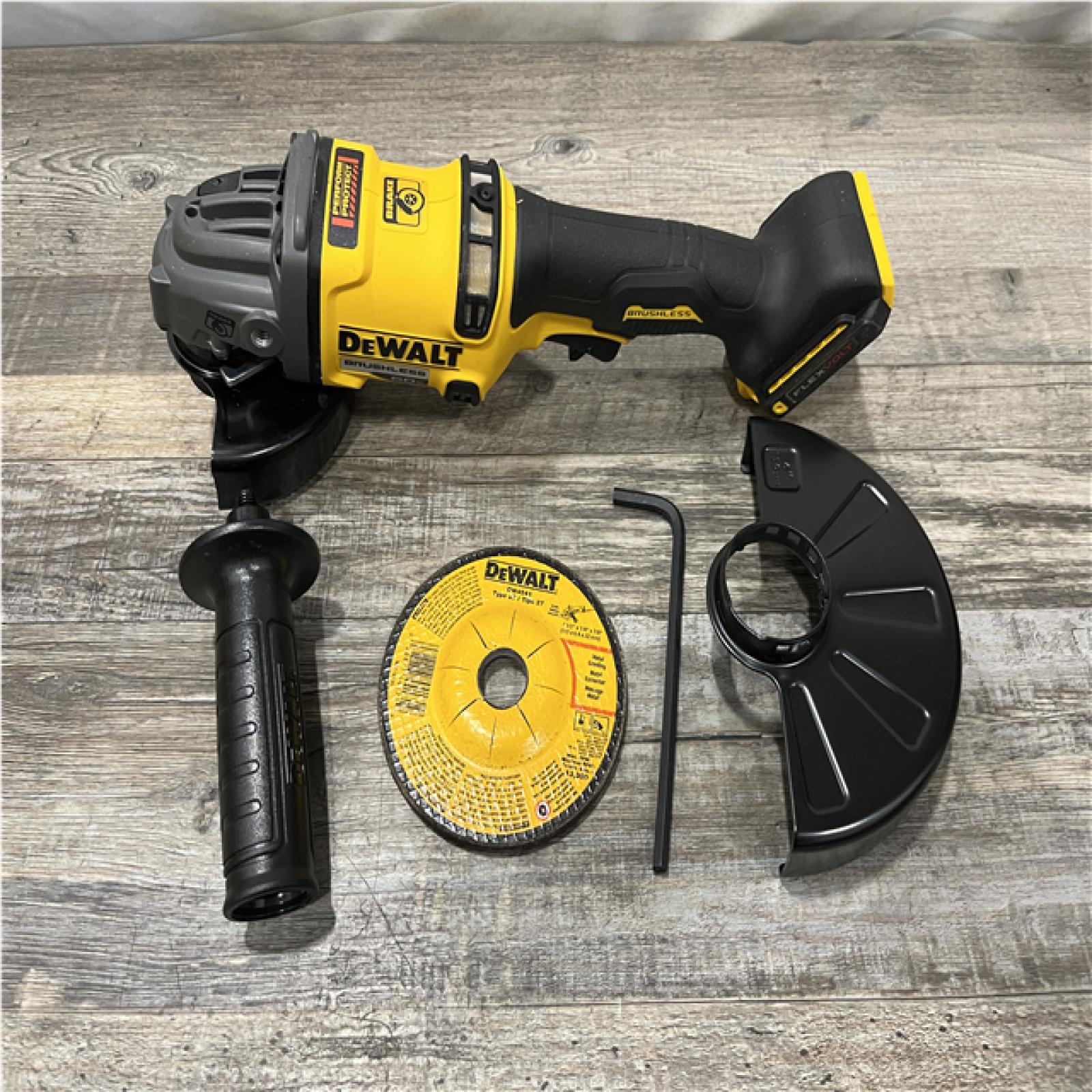 AS-IS DEWALT FLEXVOLT 60V MAX Cordless Brushless 4.5 in. to 6 in. Small Angle Grinder with Kickback Brake (Tool Only)