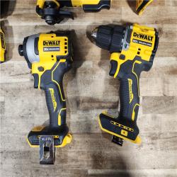 HOUSTON LOCATION - AS-IS (APPEARS LIKE NEW) DEWALT ATOMIC 20-Volt Lithium-Ion Cordless Brushless (4-Tool) Combo Kit