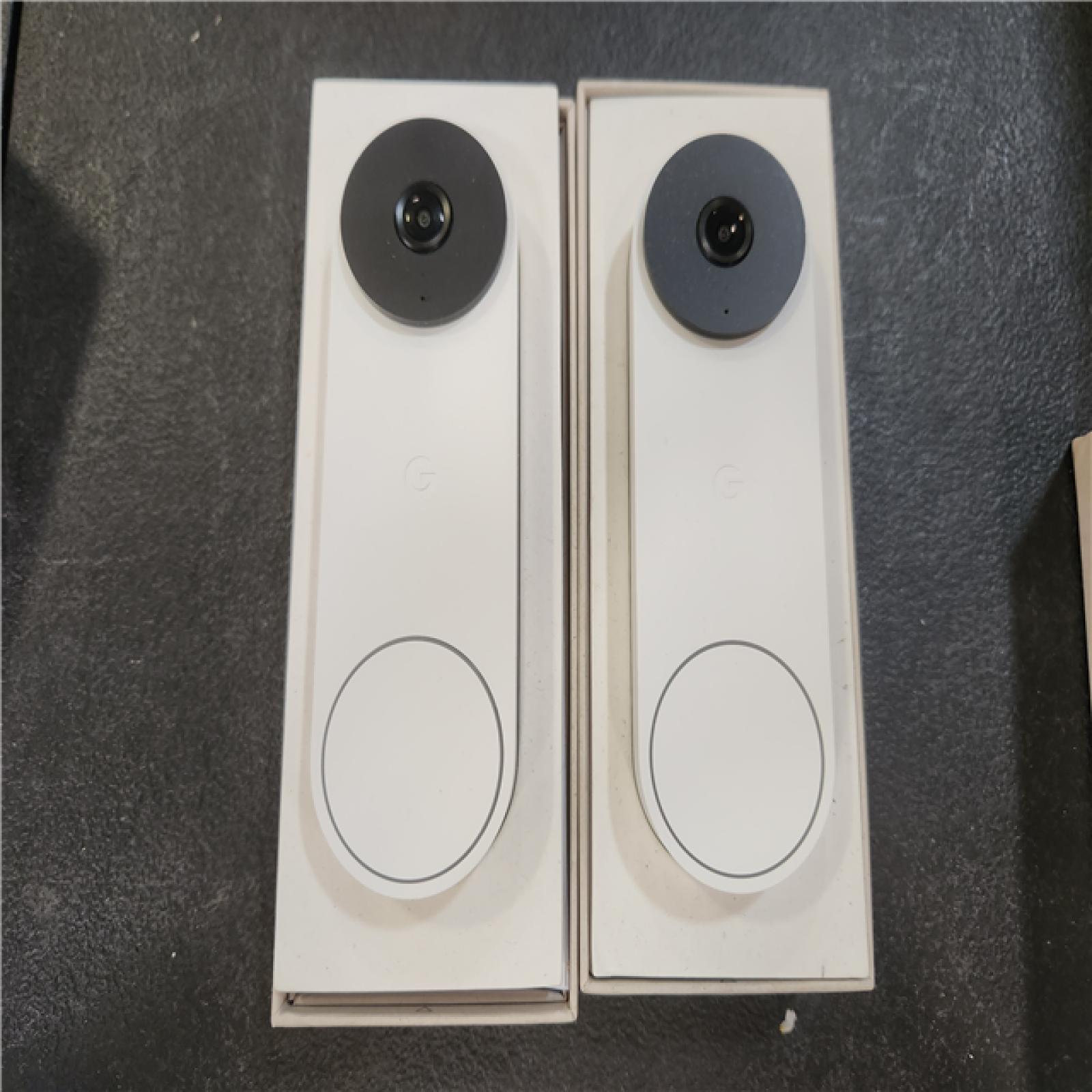 Phoenix AS-IS Google Nest Doorbell (Wired  3rd Gen) - Smart Wi-Fi Video Doorbell Camera (2-Pack)