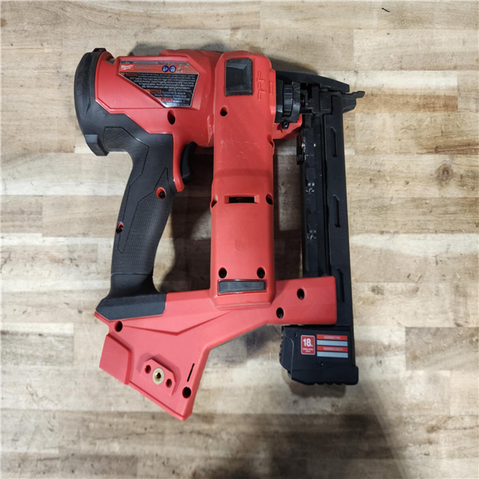 HOUSTON LOCATION - AS-IS Milwaukee FUEL 18-Volt Lithium-Ion Brushless Cordless 18-Gauge 1/4 in. Narrow Crown Stapler (Tool-Only)