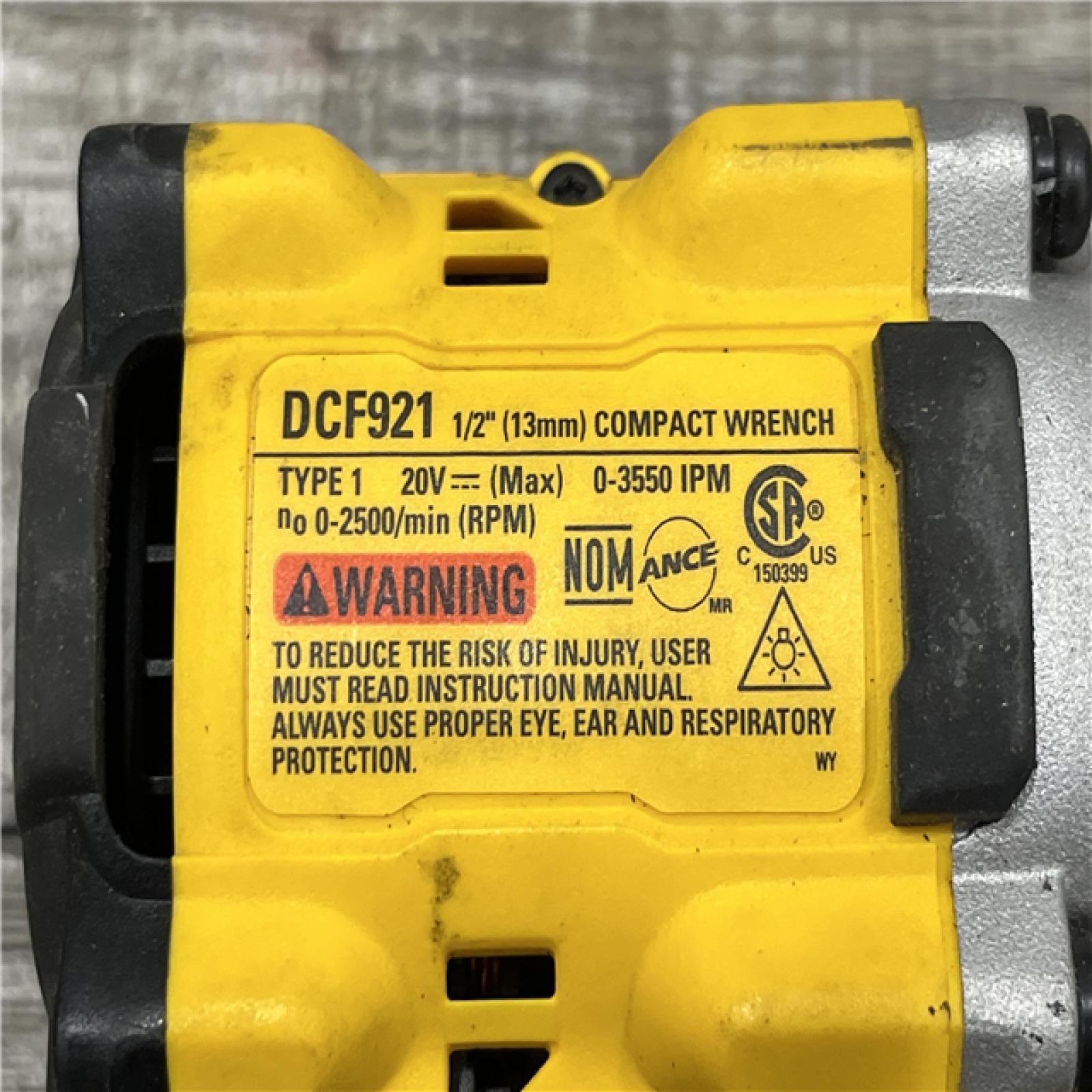 AS-IS DEWALT ATOMIC 20V MAX Cordless Brushless 1/2 in. Variable Speed Impact Wrench (Tool Only)