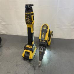 AS-IS - DEWALT 20-Volt Lithium-Ion Cordless Brushless Screwgun and Cut-Out Combo Kit