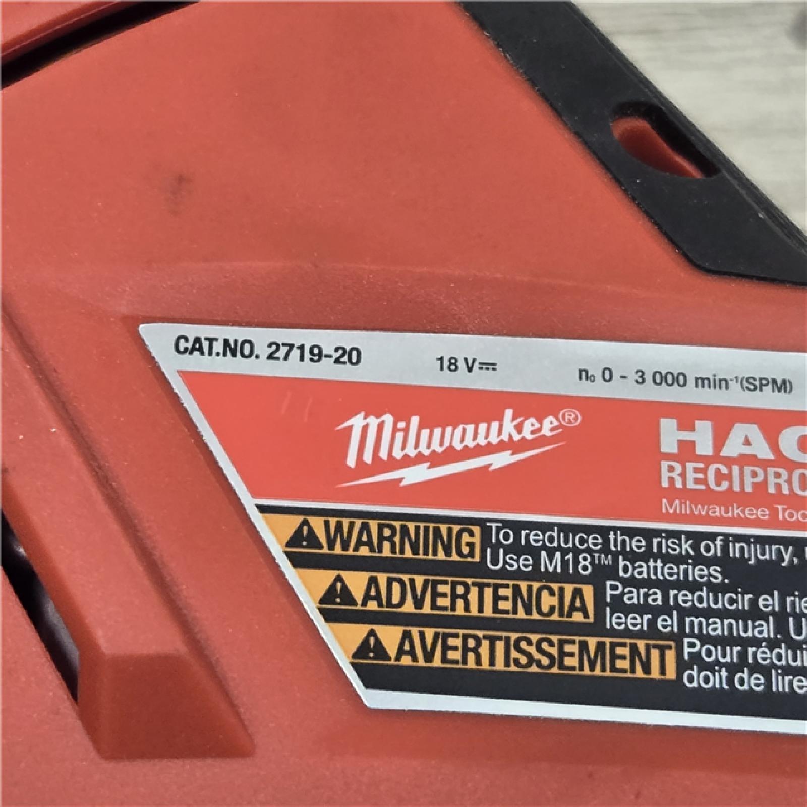 AS-IS Milwaukee 2719-20 Hackzall Reciprocating Saw (Tool-Only)