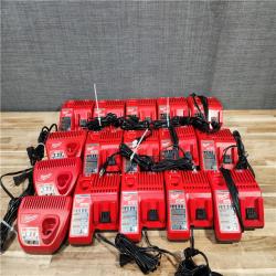 HOUSTON LOCATION - AS-IS MILWAUKEE BATTERY CHARGER PACK QTY - 16