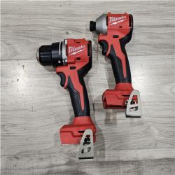 AS-IS Milwaukee 18V Lithium-Ion Brushless Cordless Compact Drill/Impact Combo Kit