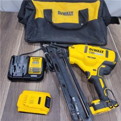 AS-IS DeWalt 20V MAX XR 15 Ga. Cordless 34 Deg Nailer Kit (Battery & Charger) 20 V