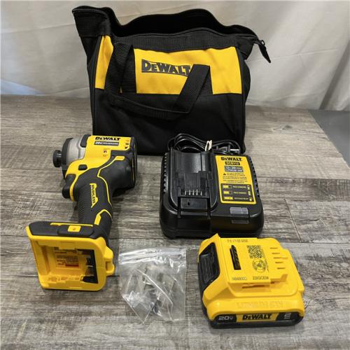 AS-IS DEWALT Atomic 20V Max Lithium-Ion Brushless Cordless Compact 1/4 in. Impact Driver Kit