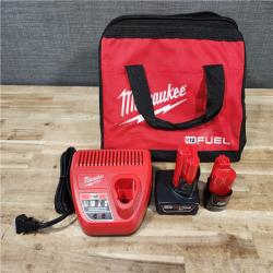 HOUSTON LOCATION - AS-IS Milwaukee  FUEL 12-Volt Lithium-Ion Brushless Cordless Hammer Drill and Impact Driver Combo Kit