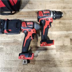 HOUSTON LOCATION - AS - IS Milwaukee 18V Lithium-Ion Cordless Drill Driver/Impact Driver Combo Kit