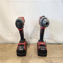 AS-IS- Milwaukee FUEL 18V Lithium-Ion Brushless Cordless Hammer Drill and Impact Driver Combo Kit