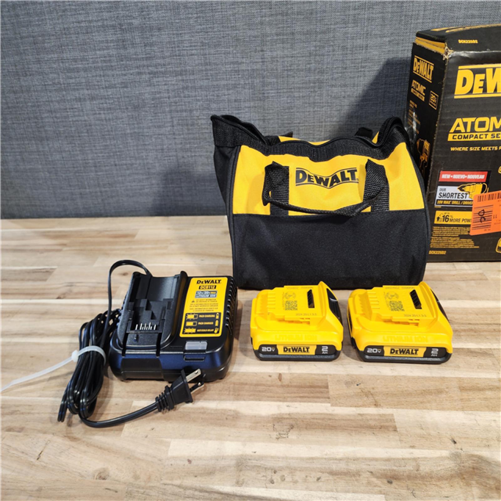 HOUSTON LOCATION - AS-IS DEWALT ATOMIC 20-Volt MAX Lithium-Ion Cordless Combo (2-Tool) Kit