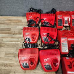 HOUSTON LOCATION - AS - IS MILWAUKEE BATTERY CHARGER PACK QTY - 15