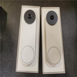 Phoenix AS-IS Google Nest Doorbell (Wired  3rd Gen) - Smart Wi-Fi Video Doorbell Camera (2-Pack)