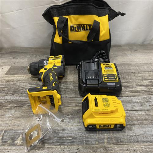 AS-IS DEWALT Atomic 20V Lithium-Ion Cordless Compact 1/2 in. Drill/Driver Kit
