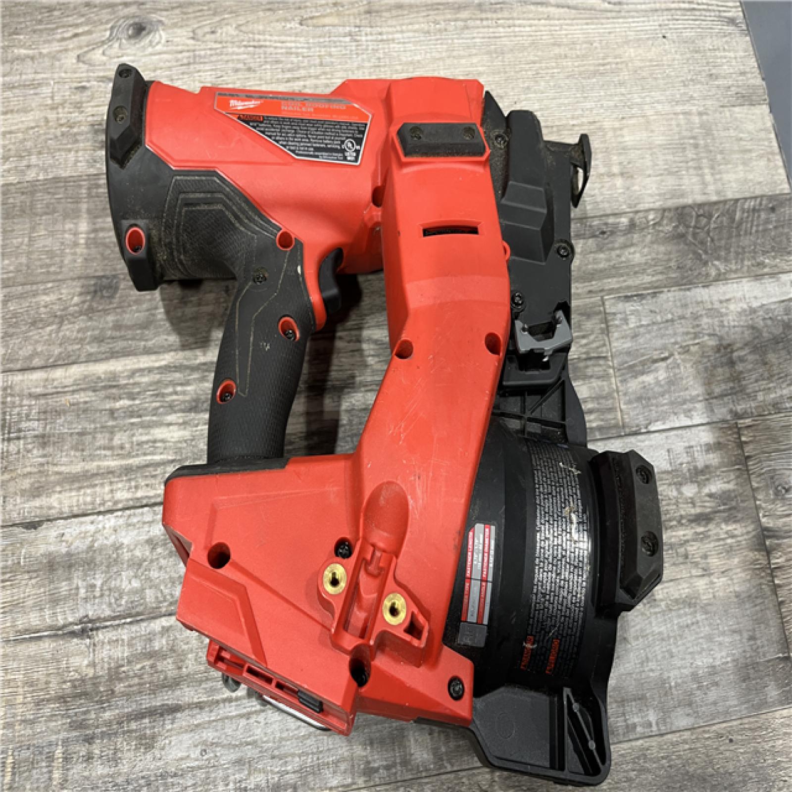 AS-IS Milwaukee FUEL 18-Volt Lithium-Ion Brushless Cordless Coil Roofing Nailer (Tool Only)