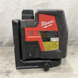 AS-IS Milwaukee Green 100 ft. Cross Line and Plumb Points Rechargeable Laser Level with REDLITHIUM Lithium-Ion