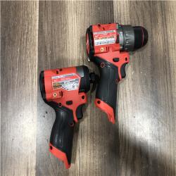 AS-IS Milwaukee FUEL 12-Volt Lithium-Ion Brushless Cordless Hammer Drill and Impact Driver Combo Kit