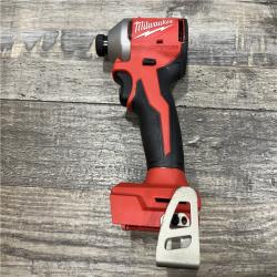 AS-IS Milwaukee 18-Volt Lithium-Ion Compact Brushless Cordless 1/4 in. Impact Driver Kit