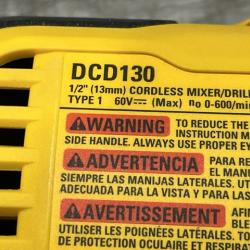 AS-IS DEWALT FLEXVOLT 60-Volt MAX Cordless Brushless 1/2 in. Mixer/Drill with E-Clutch (Tool-Only)