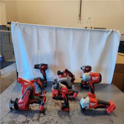AS-IS- Milwaukee 18-Volt Lithium-Ion Cordless (9-Tool) Combo Kit