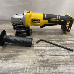AS-IS DEWALT 20V MAX Cordless Brushless 4-1/2 in. Angle Grinder with Paddle Switch (Tool Only)