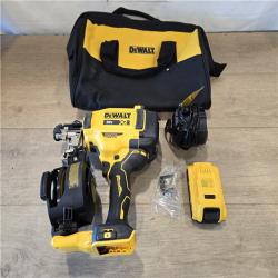 AS-IS DEWALT 20V MAX 15-Degree Electric Cordless Roofing Nailer Kit