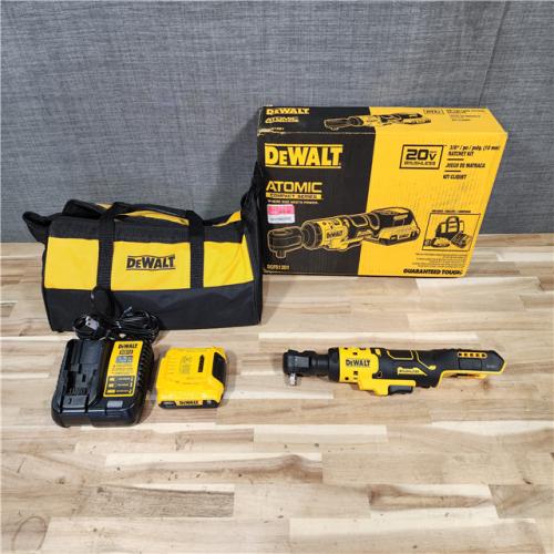 HOUSTON LOCATION - AS-IS DeWALT DCF513D1 ATOMIC 20V MAX Brushless Cordless 3/8-in. Ratchet Kit
