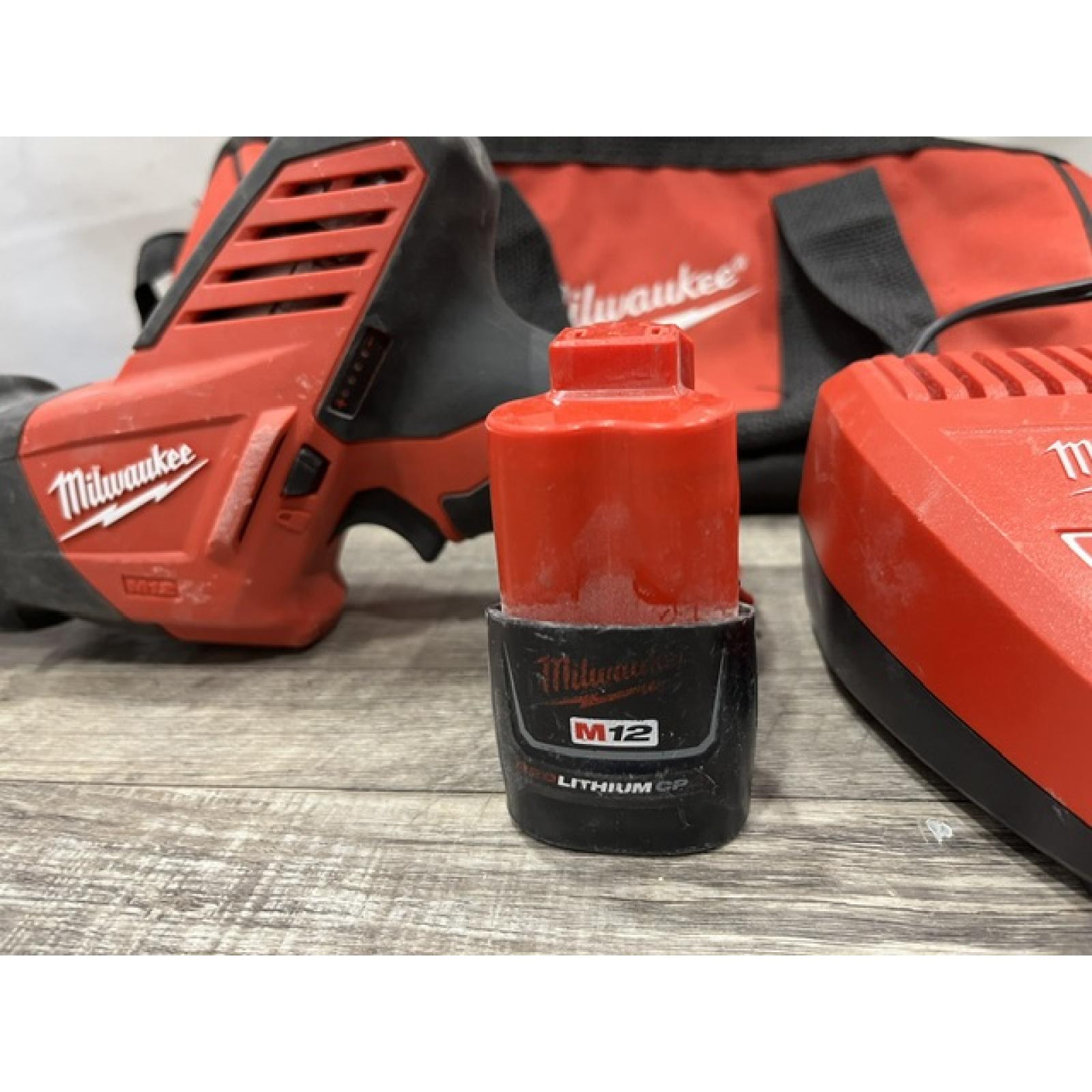 AS-IS Milwaukee 12V Lithium-Ion HACKZALL Cordless Reciprocating Saw Kit