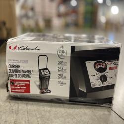 AS-IS - Schumacher Electric Automotive 6 Volt and 12 Volt 250 Amp Manual Wheeled Battery Charger and Jump Starter with a 135-Minute Timer
