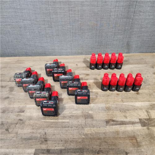 HOUSTON LOCATION - AS-IS MILWAUKEE BATTERY PACK QTY - 20