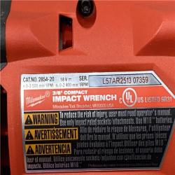 AS-IS Milwaukee FUEL GEN-3 18V Lithium-Ion Brushless Cordless 3/8 in. Compact Impact Wrench with Friction Ring (Tool-Only)