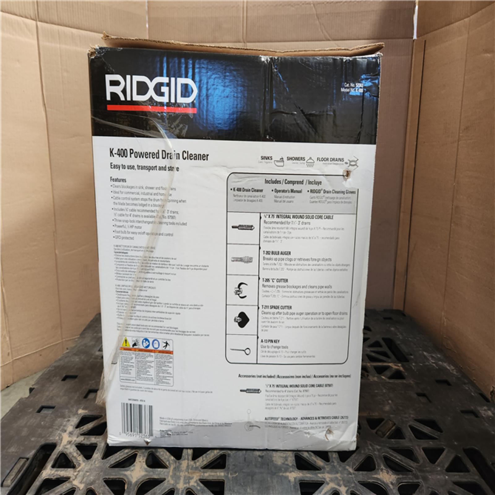 California As-Is Rigid Drain Cleaner