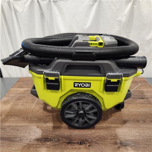 AS-IS RYOBI ONE+ 18V Cordless 6 Gal. Wet Dry Vacuum (Tool Only), Greens