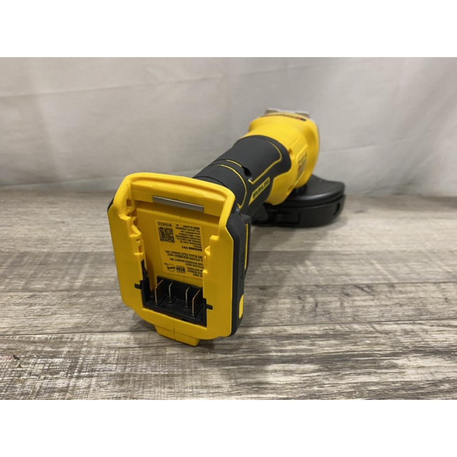 AS-IS DEWALT 20V MAX Cordless Brushless 4-1/2 in. Angle Grinder with Paddle Switch (Tool Only)