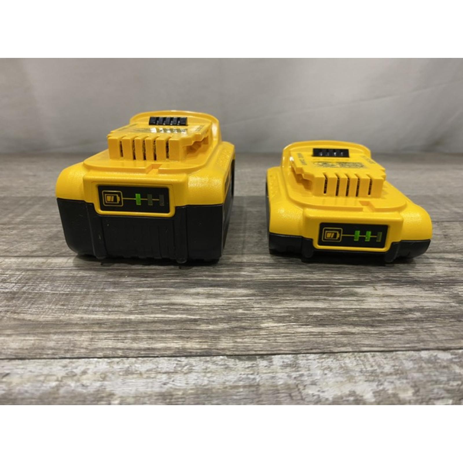 AS-IS DEWALT 20V MAX Lithium-Ion Battery Kit with 5.0Ah and 2.0Ah Battery and Charger