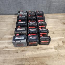 HOUSTON LOCATION - AS-IS MILWAUKEE BATTERY PACK QTY - 15