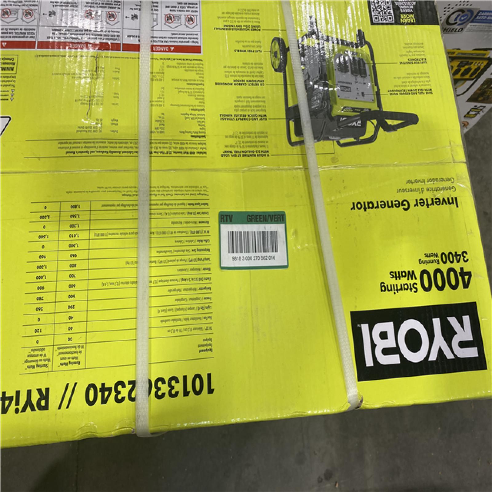 Dallas Location -NEW-  RYOBI 4000-WATT INVERTER GENERATOR